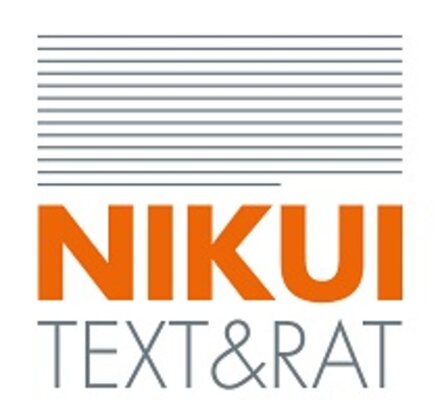 Logo und Schriftzug der PR-Agentur Nikui Text & Rat