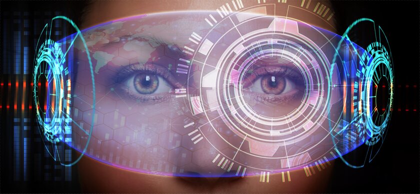 Digitale Innovation Close-Up Virtuelle Schnittstelle
