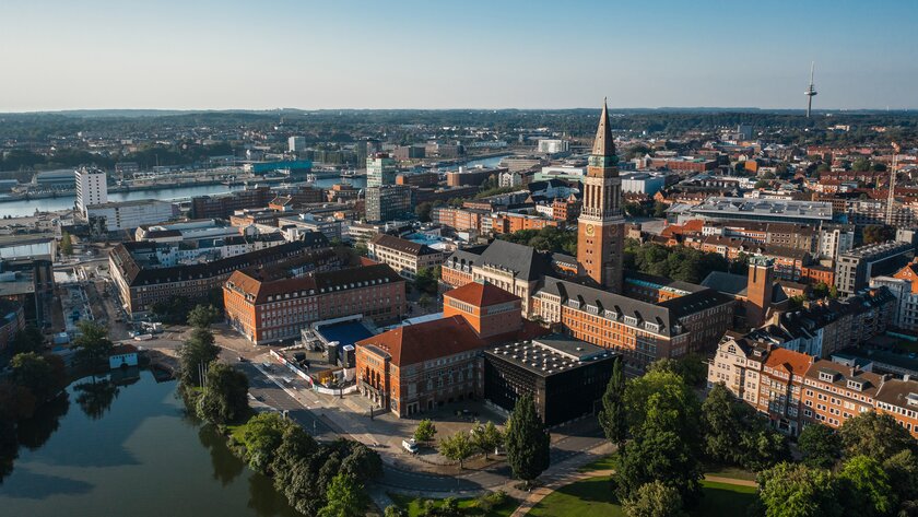 Stadtpanorama von Kiel