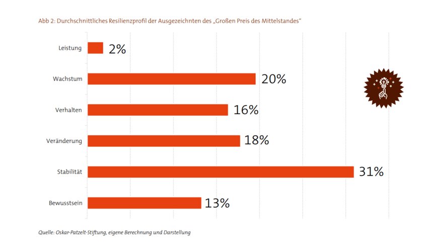 Grafik der Oskar-Patzelt-Stiftung zu Resilienzfaktoren in Unternehmen Grafik der Oskar-Patzelt-Stiftung zu Resilienzfaktoren in Unternehmen