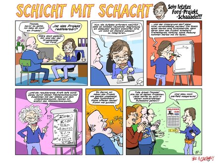 Comic Beispiel Schicht mit Schacht von Victor Balaguer