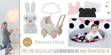Onlineshop Dreams4Kids Das Angebot an süßen und ausgefallenen Geschenkideen für Kinder von Dreams4Kids