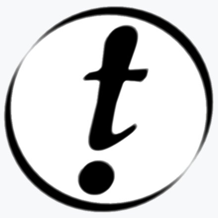 Logo von TextVerstand! - ein t als Ausrufezeichen