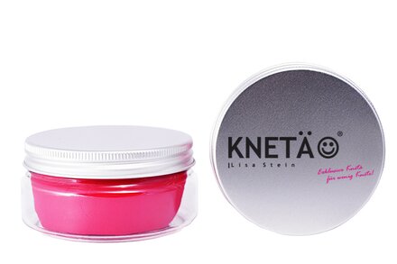 Logo und Produktbild von KNETÄ Produktbeispiel der Kinderknete von KNETÄ mit Logo